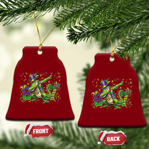 Funny Dabbing Alligator 67 Mardi Gras Six Seven Meme Ceramic Ornament TS11 Print Your Wear