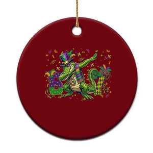 Funny Dabbing Alligator 67 Mardi Gras Six Seven Meme Ceramic Ornament TS11 1pc Red Print Your Wear