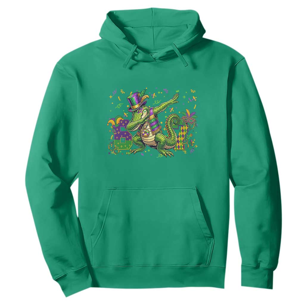 Funny Dabbing Alligator 67 Mardi Gras Six Seven Meme Hoodie TS11 Irish Green Print Your Wear