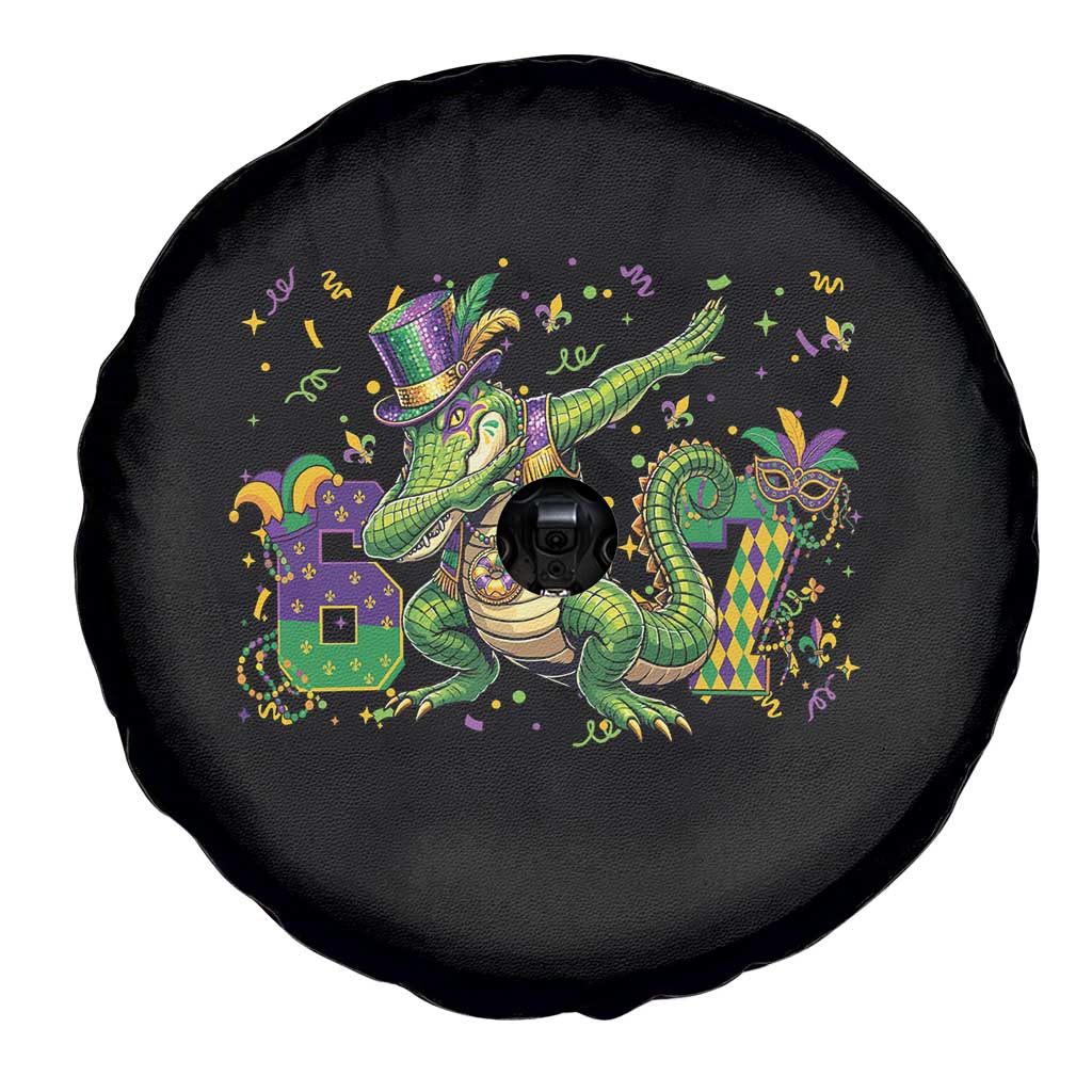 Funny Dabbing Alligator 67 Mardi Gras Six Seven Meme Spare Tire Cover TS11 Print Your Wear