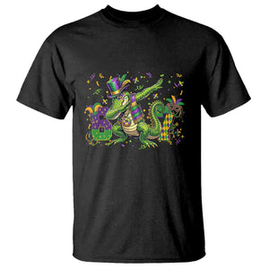 Funny Dabbing Alligator 67 Mardi Gras Six Seven Meme T Shirt TS11 Black Print Your Wear