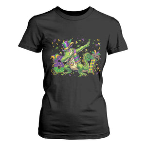 Funny Dabbing Alligator 67 Mardi Gras Six Seven Meme T Shirt For Women TS11 Black Print Your Wear