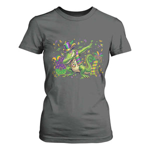 Funny Dabbing Alligator 67 Mardi Gras Six Seven Meme T Shirt For Women TS11 Dark Heather Print Your Wear