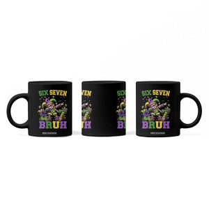 Funny 67 Mardi Gras Coffee Mug Six Seven Bruh Dabbing Jester TS11 Print Your Wear