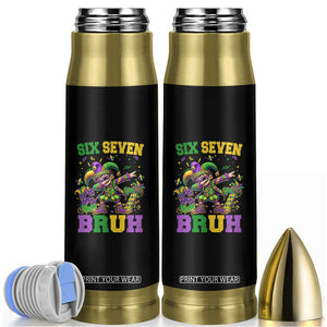 Funny 67 Mardi Gras Bullet Tumbler Six Seven Bruh Dabbing Jester TS11 Black Print Your Wear