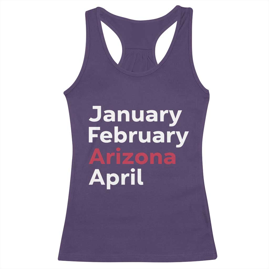 January February Arizona April Racerback Tank Top AZ Sport Fan Pride TS12 Purple Print Your Wear
