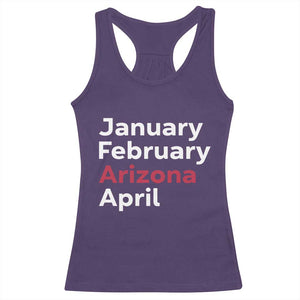January February Arizona April Racerback Tank Top AZ Sport Fan Pride TS12 Purple Print Your Wear