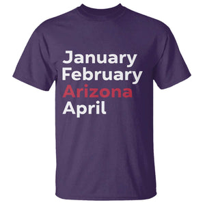 January February Arizona April T Shirt AZ Sport Fan Pride TS12 Purple Print Your Wear