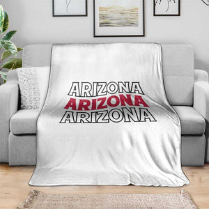 Retro Arizona Lover Throw Blanket Groovy Typography Vintage 70s State TS12 Print Your Wear