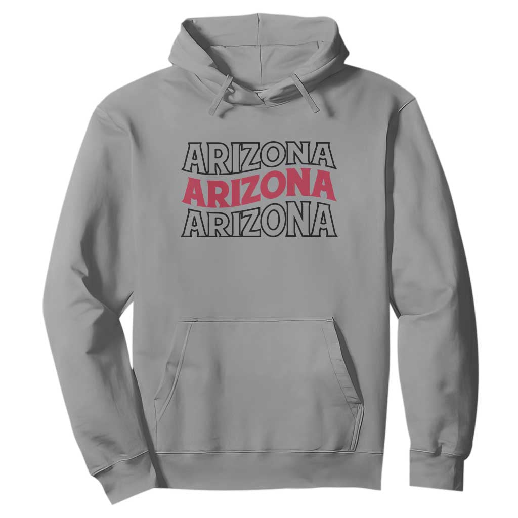 Retro Arizona Lover Hoodie Groovy Typography Vintage 70s State TS12 Sport Gray Print Your Wear