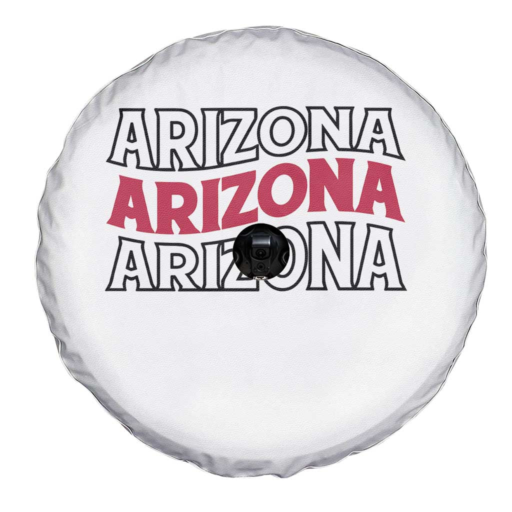 Retro Arizona Lover Spare Tire Cover Groovy Typography Vintage 70s State TS12 Print Your Wear