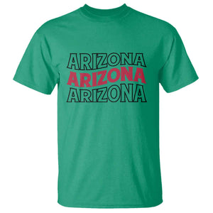 Retro Arizona Lover T Shirt Groovy Typography Vintage 70s State TS12 Irish Green Print Your Wear