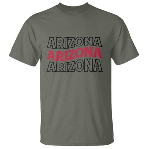 Retro Arizona Lover T Shirt Groovy Typography Vintage 70s State TS12 Military Green Print Your Wear
