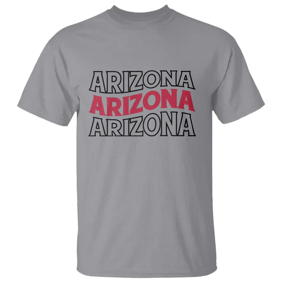 Retro Arizona Lover T Shirt Groovy Typography Vintage 70s State TS12 Sport Gray Print Your Wear