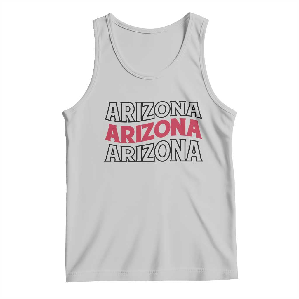 Retro Arizona Lover Tank Top Groovy Typography Vintage 70s State TS12 Ash Print Your Wear