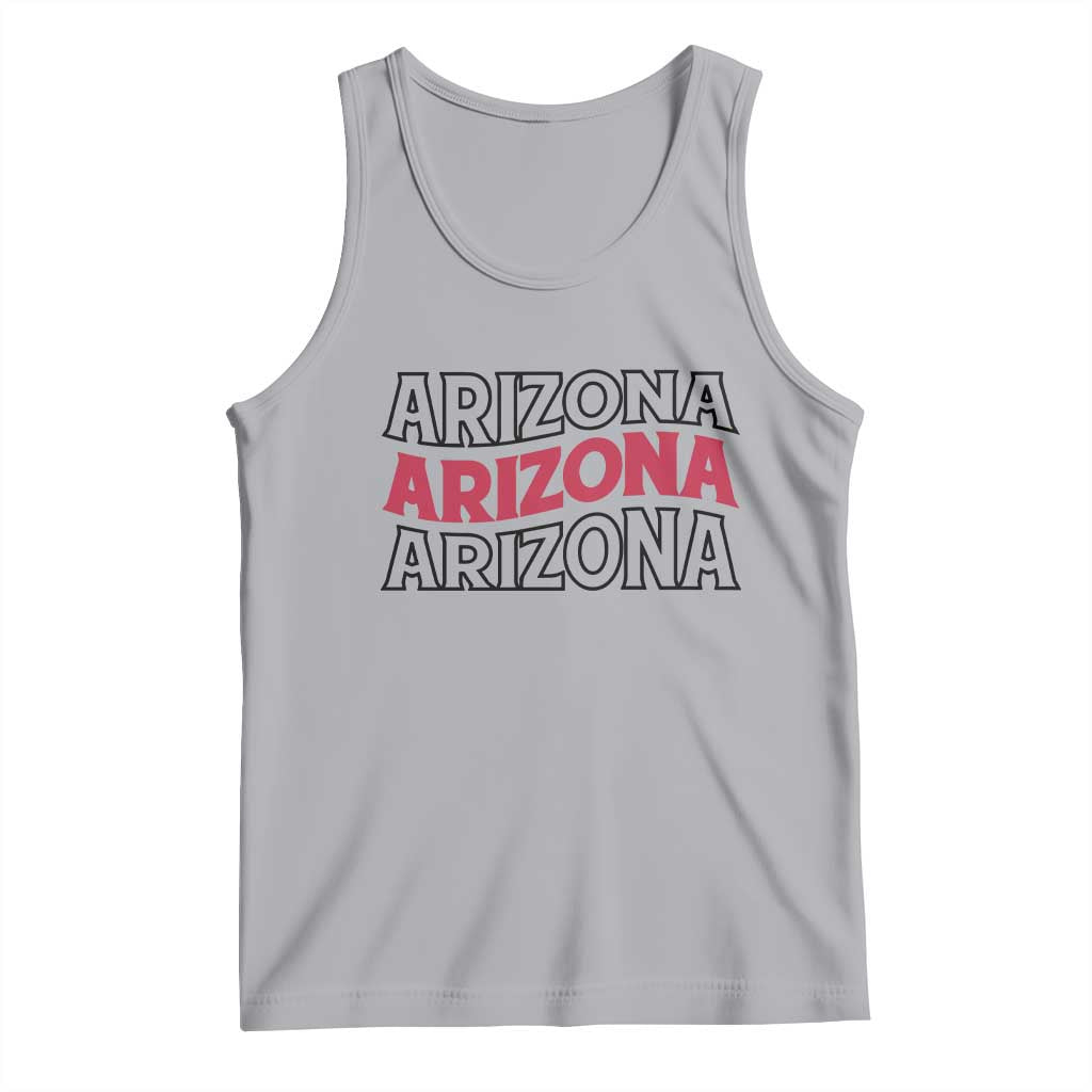 Retro Arizona Lover Tank Top Groovy Typography Vintage 70s State TS12 Athletic Heather Print Your Wear