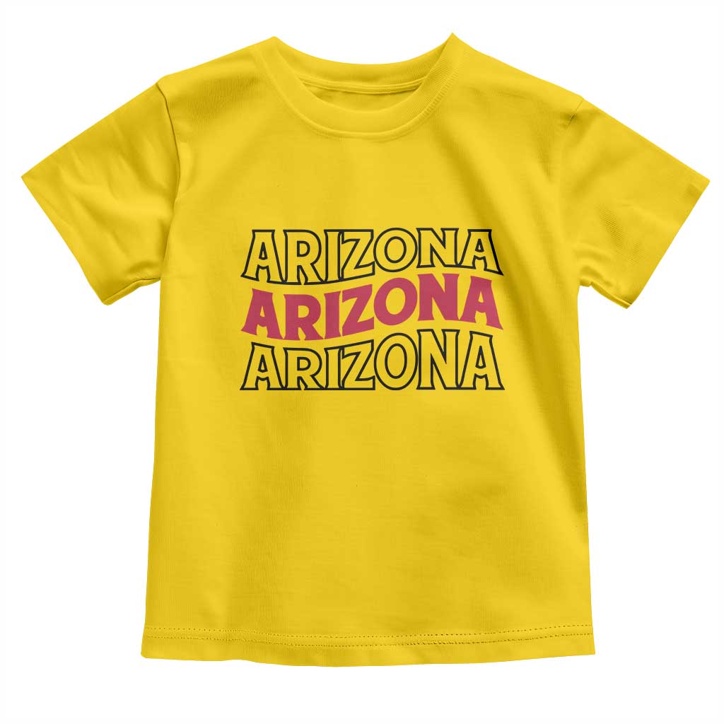 Retro Arizona Lover Toddler T Shirt Groovy Typography Vintage 70s State TS12 Daisy Print Your Wear