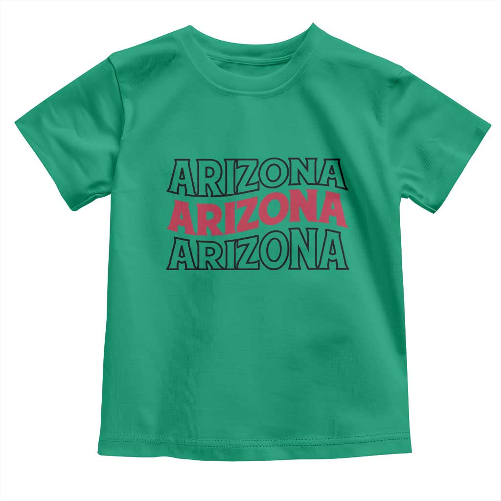 Retro Arizona Lover Toddler T Shirt Groovy Typography Vintage 70s State TS12 Irish Green Print Your Wear