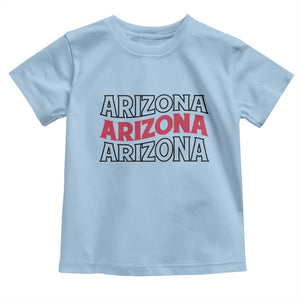 Retro Arizona Lover Toddler T Shirt Groovy Typography Vintage 70s State TS12 Light Blue Print Your Wear