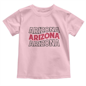 Retro Arizona Lover Toddler T Shirt Groovy Typography Vintage 70s State TS12 Light Pink Print Your Wear