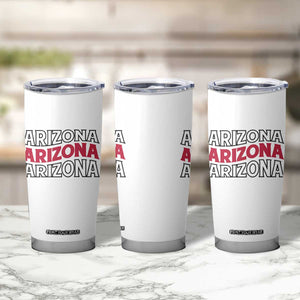 Retro Arizona Lover Tumbler Cup Groovy Typography Vintage 70s State TS12 Print Your Wear
