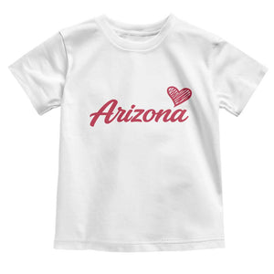 Arizona State Pride Toddler T Shirt Clean Word Art Minimalist Graphic TS12 White Print Your Wear