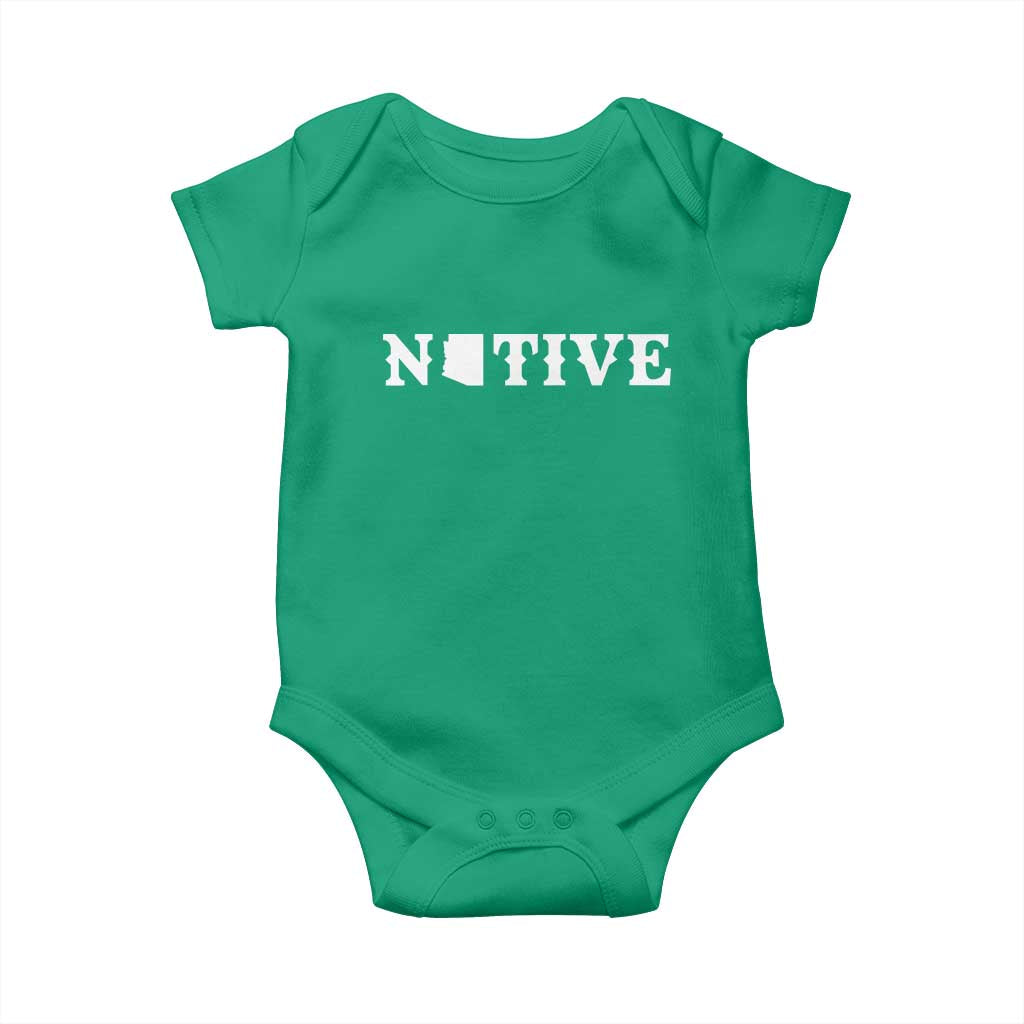 Local Arizona Native Baby Onesie AZ State Map Pride Gift TS12 Irish Green Print Your Wear