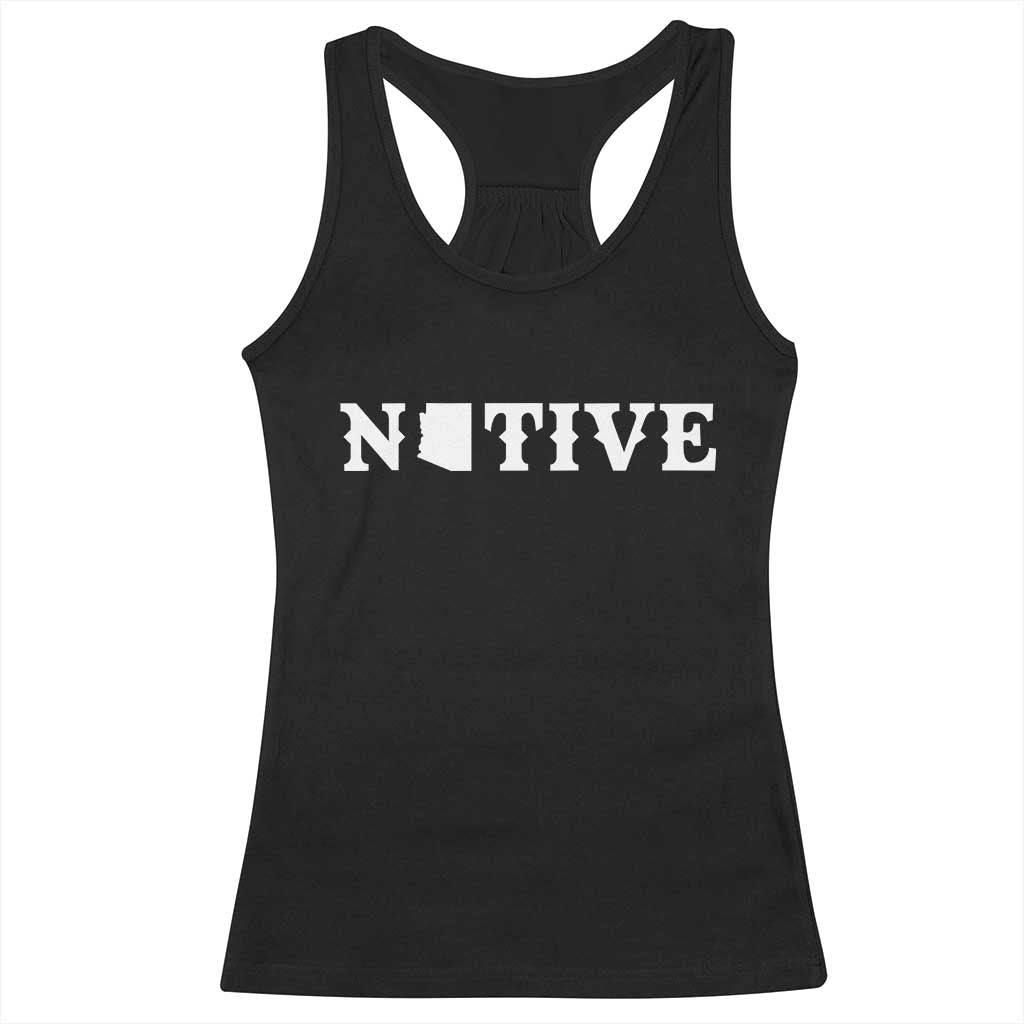 Local Arizona Native Racerback Tank Top AZ State Map Pride Gift TS12 Black Print Your Wear