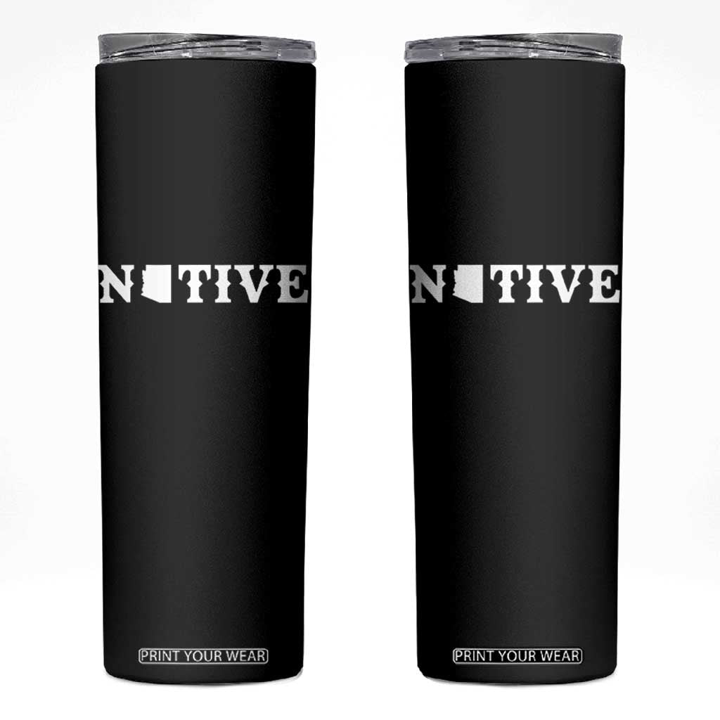 Local Arizona Native Skinny Tumbler AZ State Map Pride Gift TS12 Black Print Your Wear