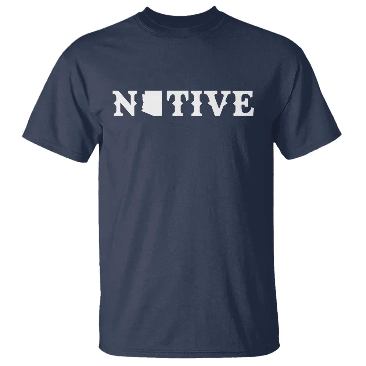 Local Arizona Native T Shirt AZ State Map Pride Gift TS12 Navy Print Your Wear