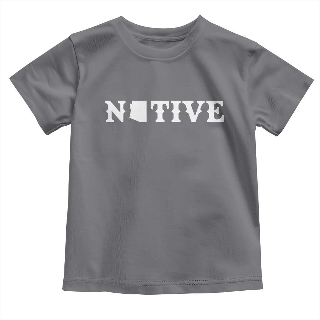 Local Arizona Native Toddler T Shirt AZ State Map Pride Gift TS12 Charcoal Print Your Wear