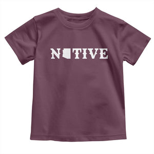 Local Arizona Native Toddler T Shirt AZ State Map Pride Gift TS12 Maroon Print Your Wear