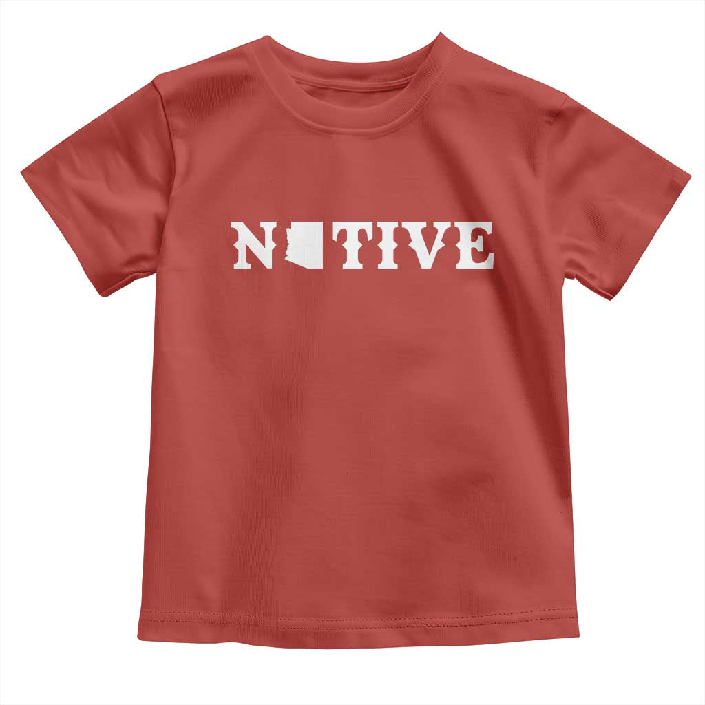 Local Arizona Native Toddler T Shirt AZ State Map Pride Gift TS12 Red Print Your Wear