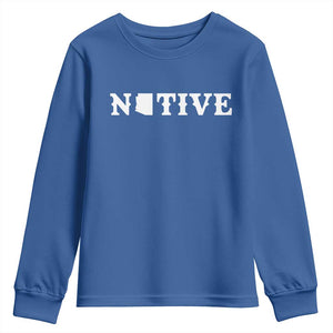 Local Arizona Native Youth Sweatshirt AZ State Map Pride Gift TS12 Royal Blue Print Your Wear