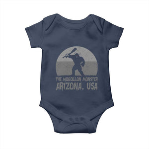 The Mogollon Monster Arizona Bigfoot Baby Onesie Vintage Cryptid Folklore TS12 Navy Print Your Wear