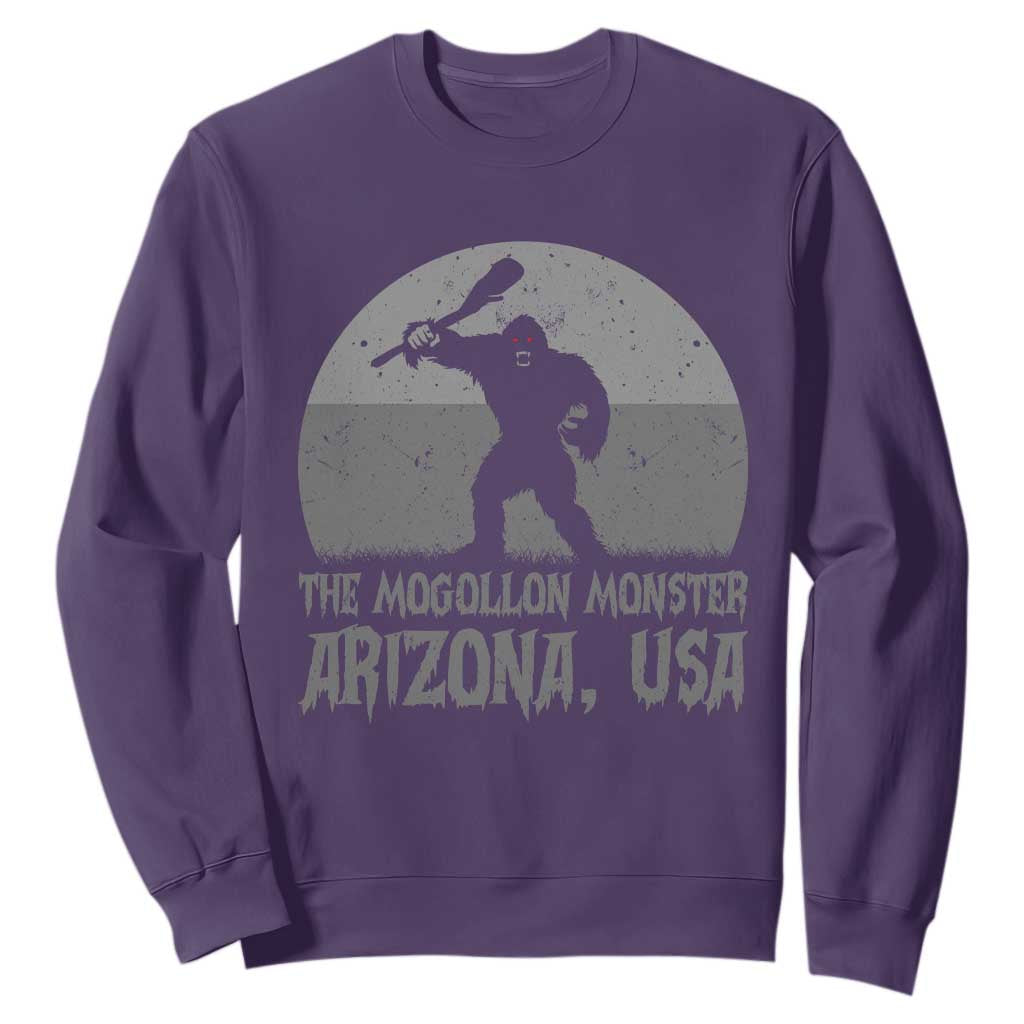 The Mogollon Monster Arizona Bigfoot Sweatshirt Vintage Cryptid Folklore TS12 Purple Print Your Wear