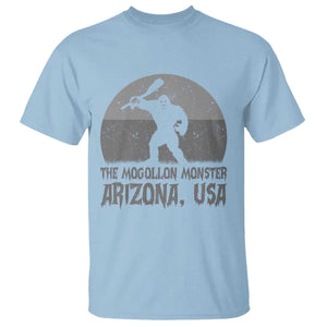 The Mogollon Monster Arizona Bigfoot T Shirt Vintage Cryptid Folklore TS12 Light Blue Print Your Wear