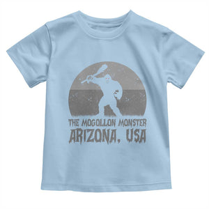 The Mogollon Monster Arizona Bigfoot Toddler T Shirt Vintage Cryptid Folklore TS12 Light Blue Print Your Wear