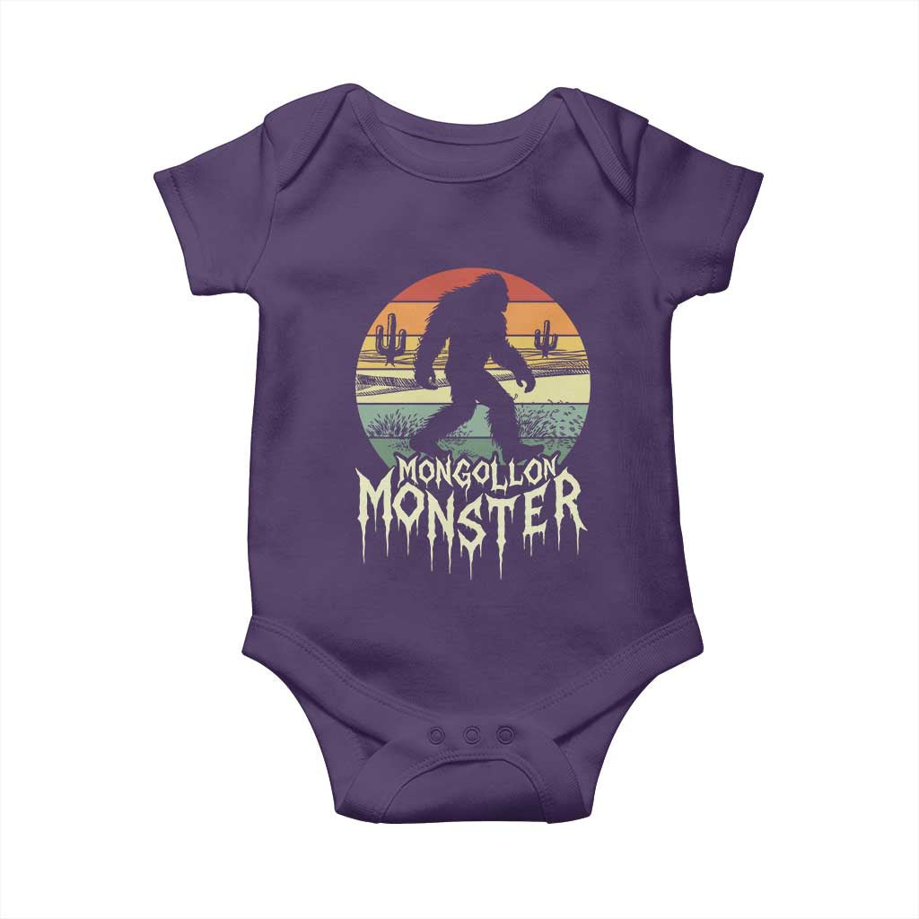 Mysterious Mogollon Monster Baby Onesie Arizona Wilderness Enigma TS12 Purple Print Your Wear