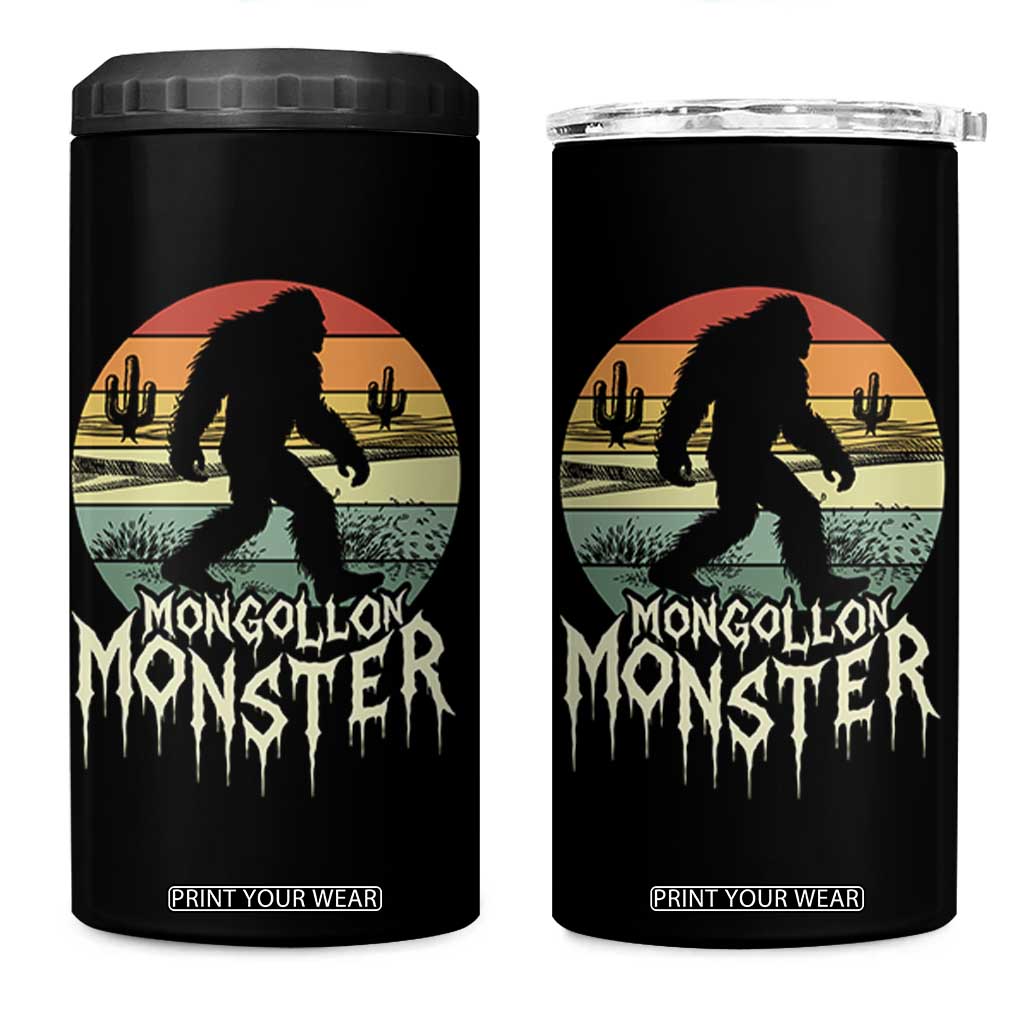 Mysterious Mogollon Monster 4 in 1 Can Cooler Tumbler Arizona Wilderness Enigma TS12 One Size: 16 oz Black Print Your Wear