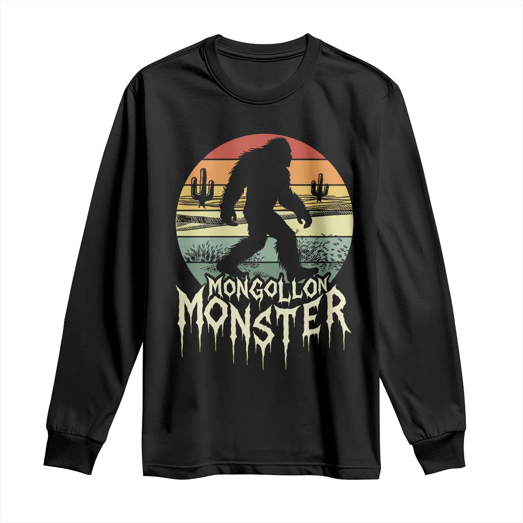 Mysterious Mogollon Monster Long Sleeve Shirt Arizona Wilderness Enigma TS12 Black Print Your Wear