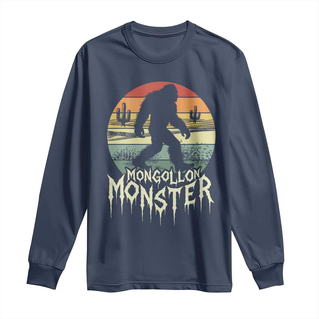 Mysterious Mogollon Monster Long Sleeve Shirt Arizona Wilderness Enigma TS12 Navy Print Your Wear