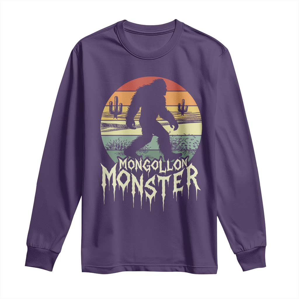 Mysterious Mogollon Monster Long Sleeve Shirt Arizona Wilderness Enigma TS12 Purple Print Your Wear