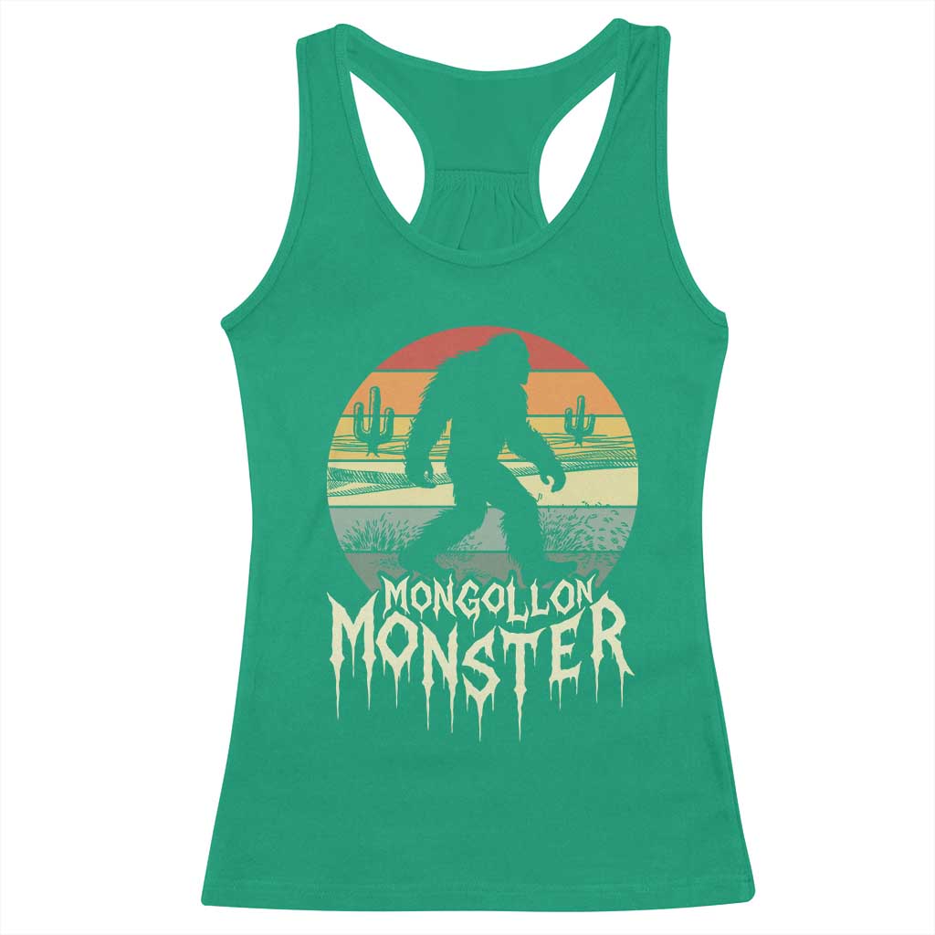 Mysterious Mogollon Monster Racerback Tank Top Arizona Wilderness Enigma TS12 Irish Green Print Your Wear
