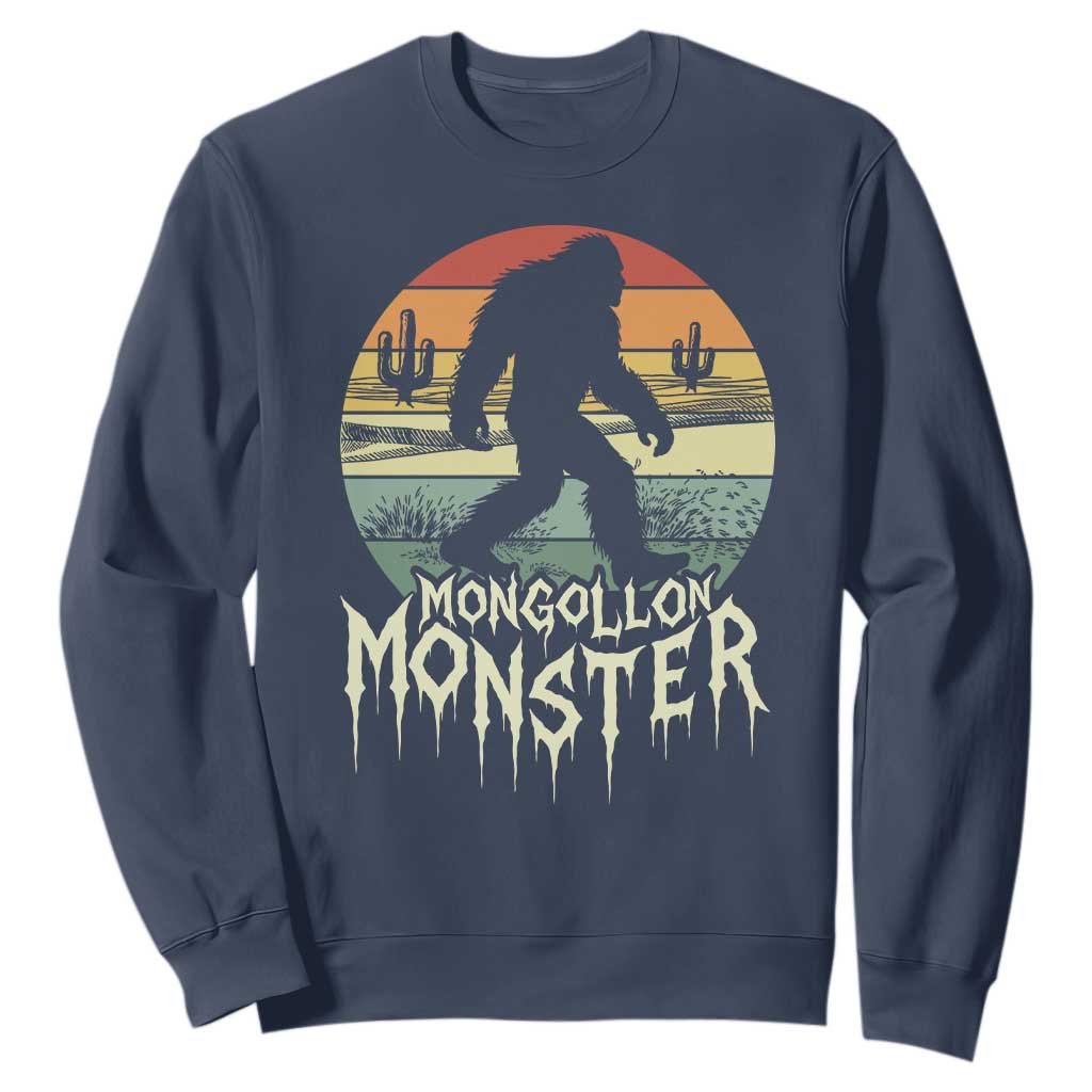Mysterious Mogollon Monster Sweatshirt Arizona Wilderness Enigma TS12 Navy Print Your Wear