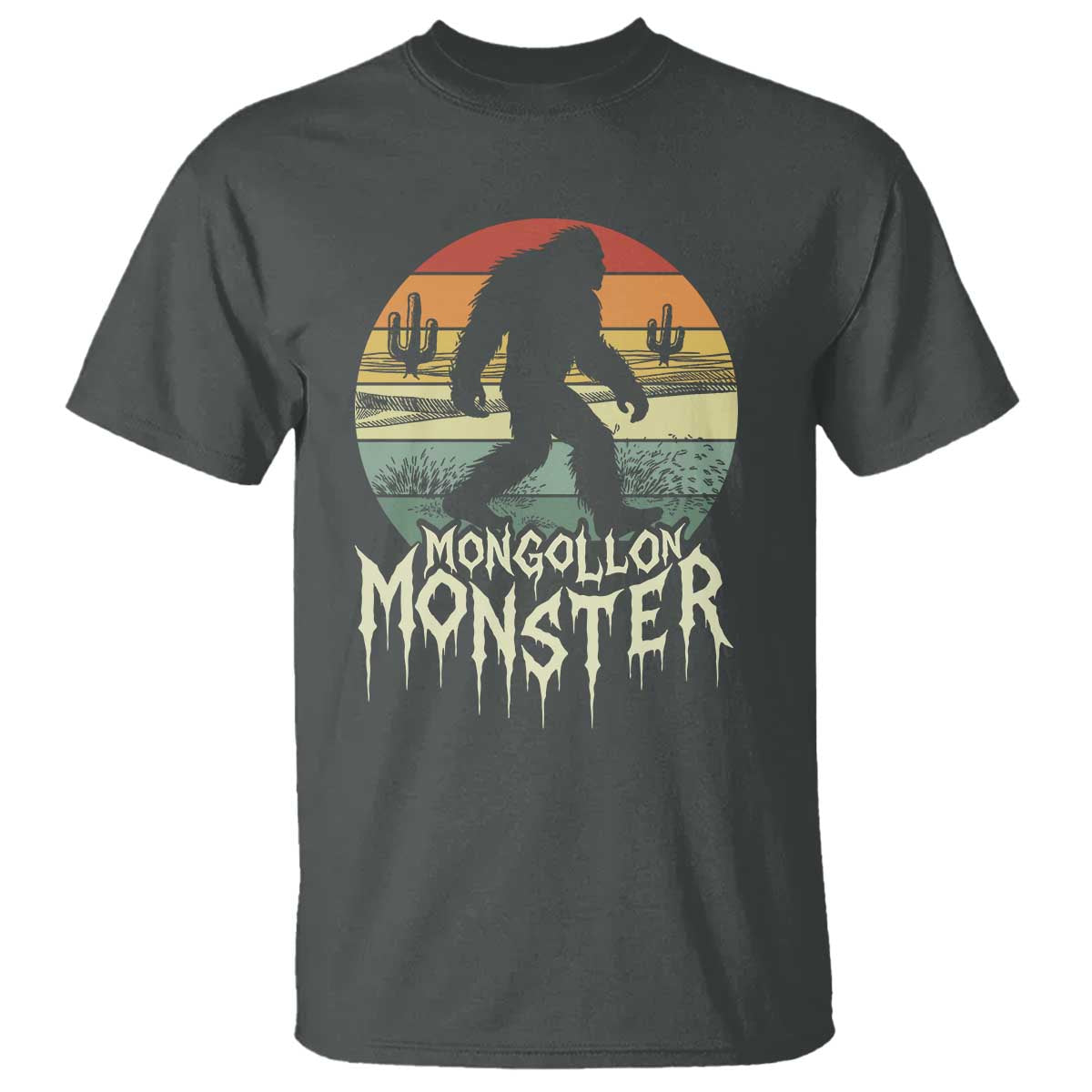 Mysterious Mogollon Monster T Shirt Arizona Wilderness Enigma TS12 Dark Heather Print Your Wear