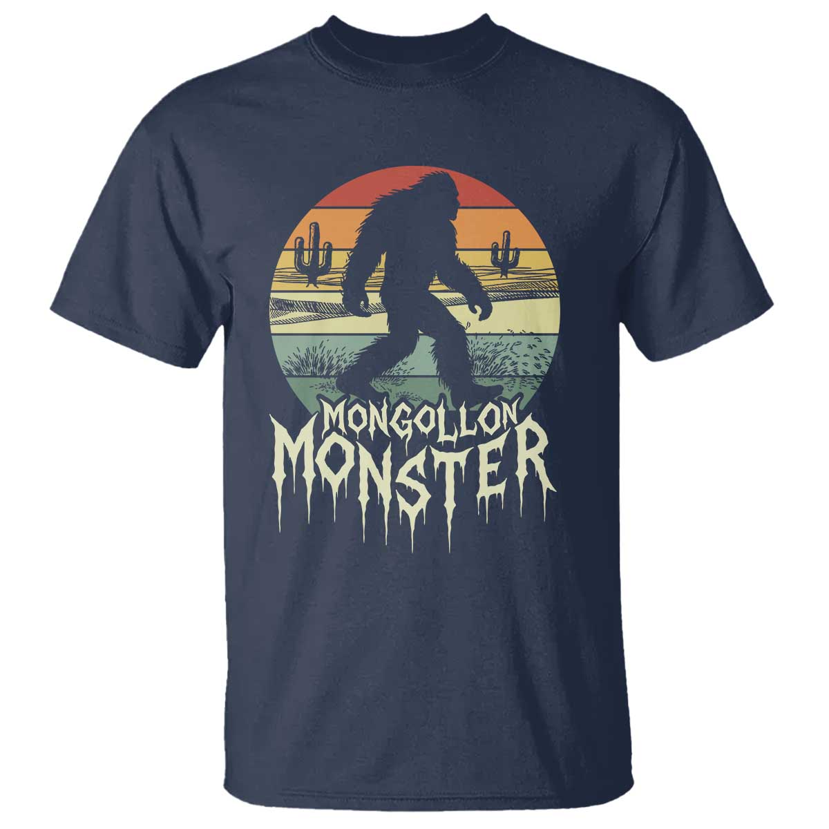 Mysterious Mogollon Monster T Shirt Arizona Wilderness Enigma TS12 Navy Print Your Wear