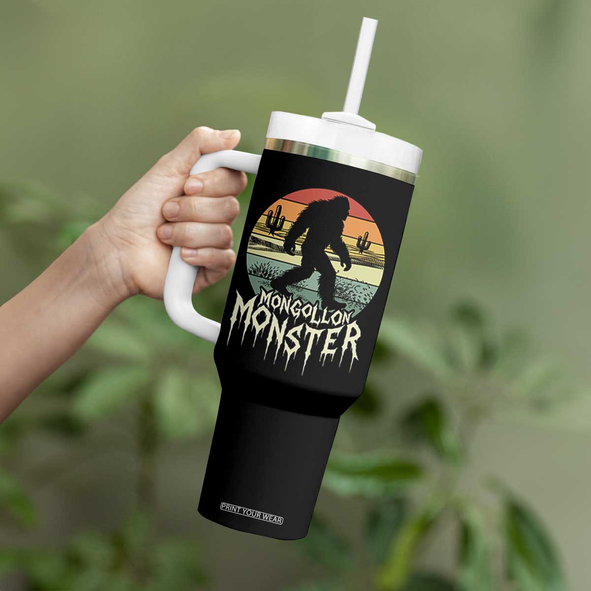 Mysterious Mogollon Monster Tumbler With Handle Arizona Wilderness Enigma TS12 Print Your Wear