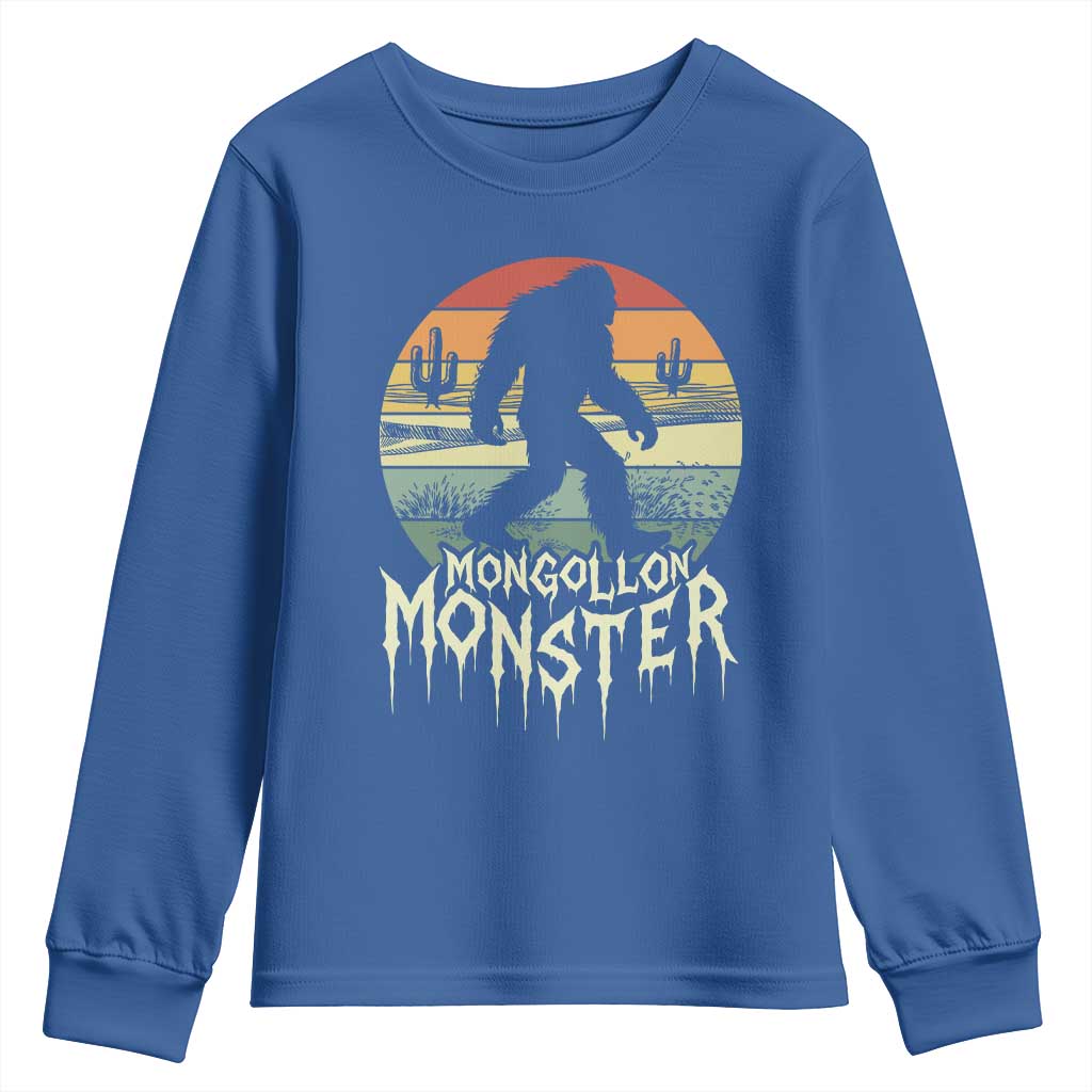 Mysterious Mogollon Monster Youth Sweatshirt Arizona Wilderness Enigma TS12 Royal Blue Print Your Wear