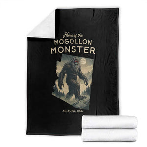 Arizona Cryptid Lover Throw Blanket Home Of The Mogollon Monster TS12 Black Print Your Wear